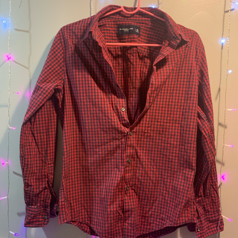 plaid button up dress shirt